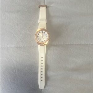 White and Gold Watch
